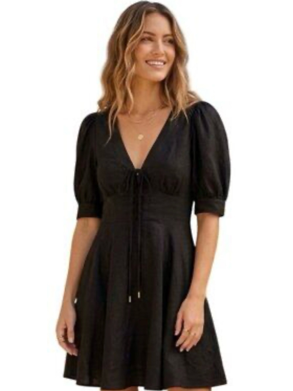 House of Harlow 1960 Black Mini Dress Size 8